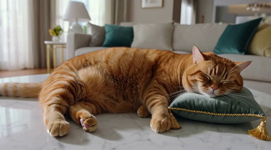 橘猫惊天一屁