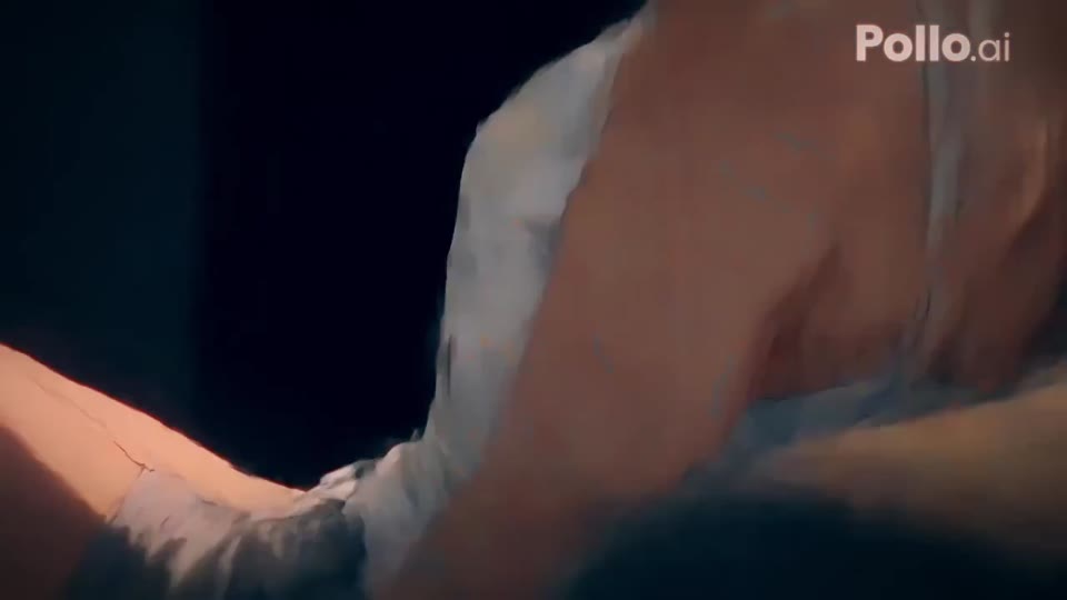 蓝发动漫人物的夜间近景