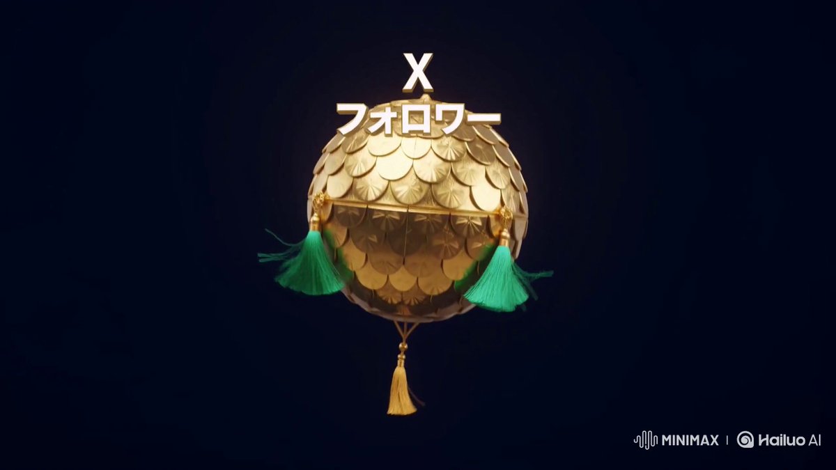 金色礼球展开粉丝庆祝字幕