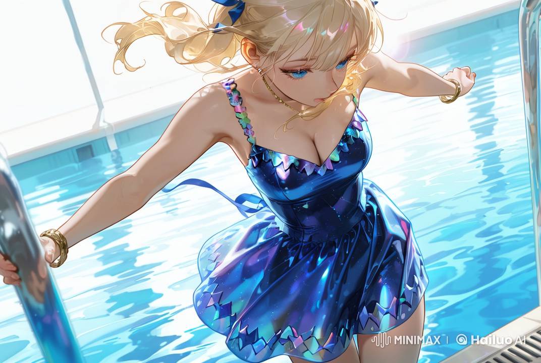 Magical Underwater Anime Girl in 8k Live2D Cinematic