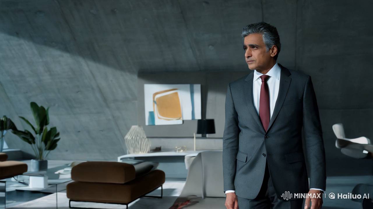 Reflections of Success: A Minimalist Office Drama