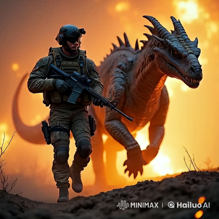 Delta Force Operator and War Dragon in Tactical Harmony
