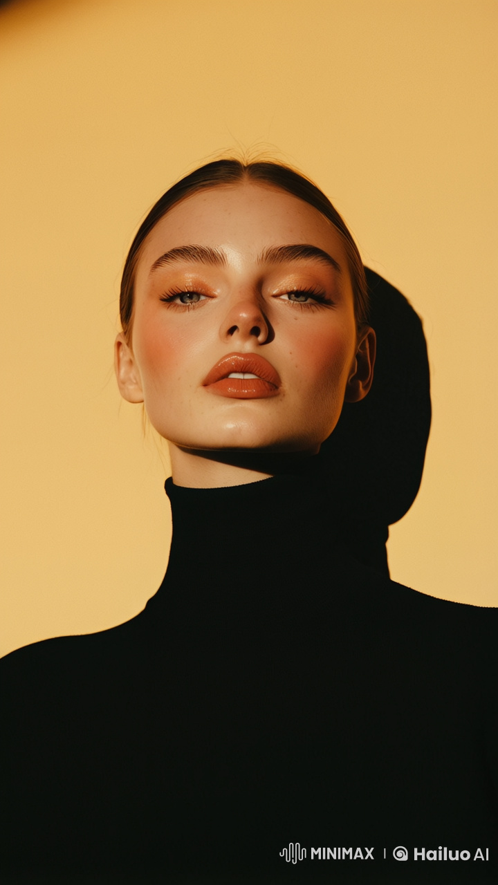 High-Fashion Beauty Editorial Cinematic Close-Up