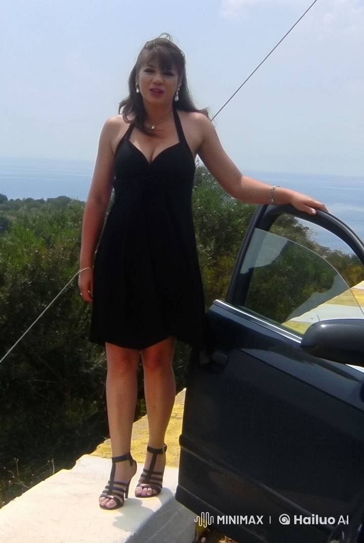 Woman in Black Dress Transforms Scene with Arousal