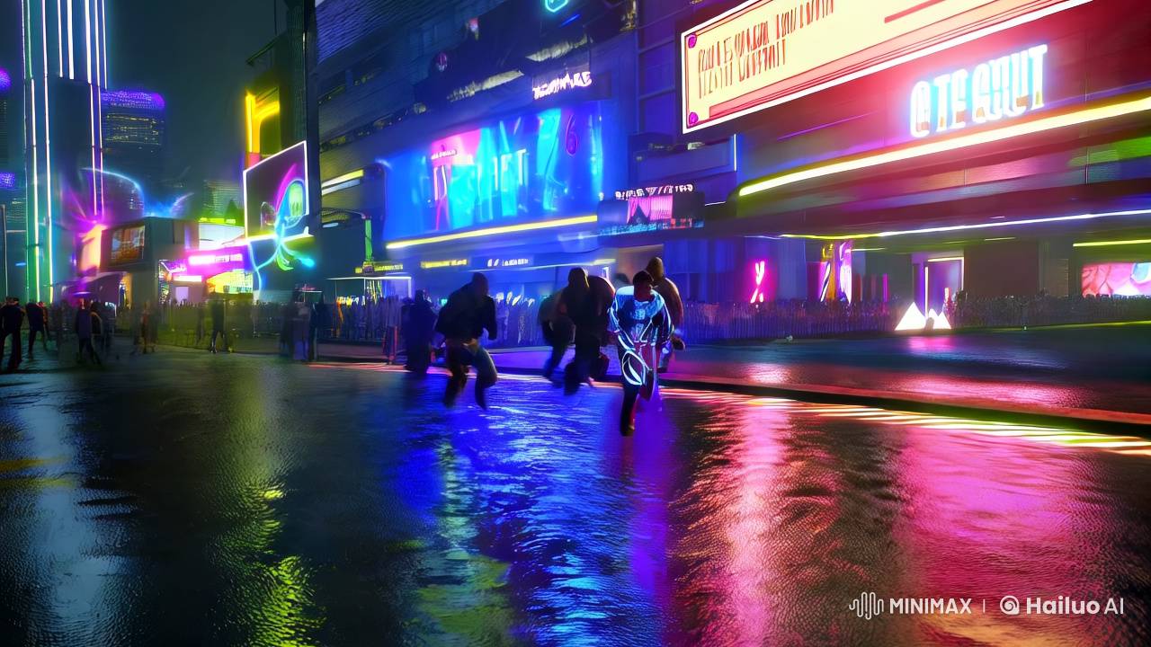 Futuristic City Chase with Realistic Ray Tracing Effects