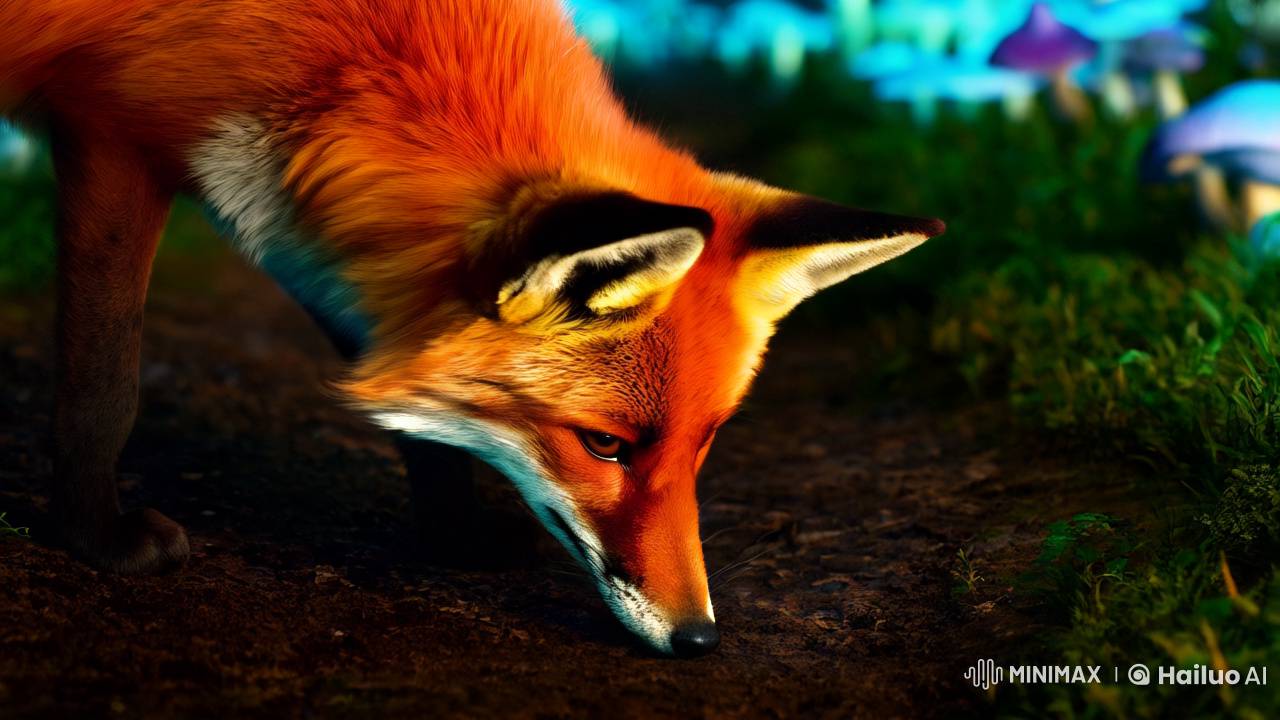 Red Fox Explores Enchanted Forest Trail