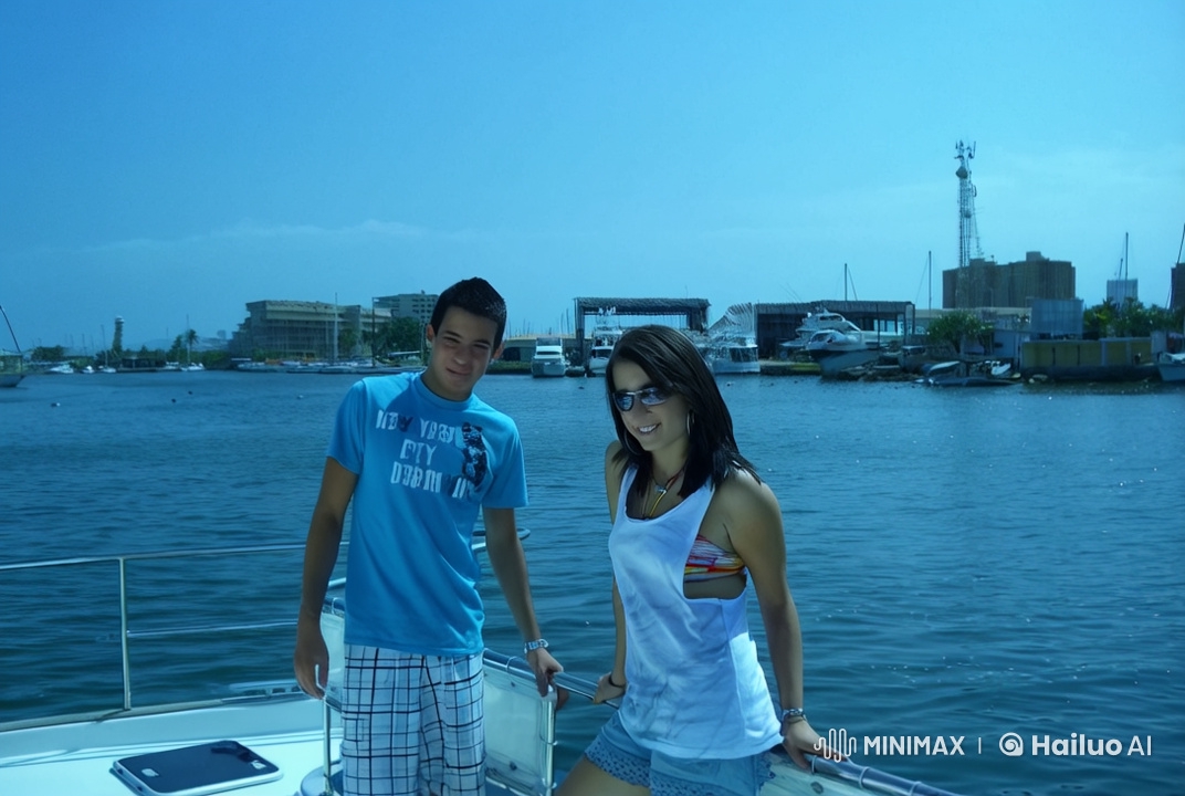 Siblings Enjoy Family Time on Luxurious Yacht