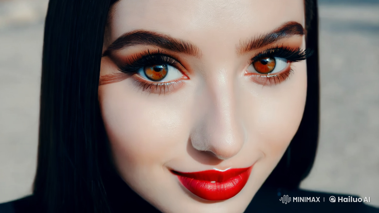 Close-Up Portrait of a European-Inspired Beauty