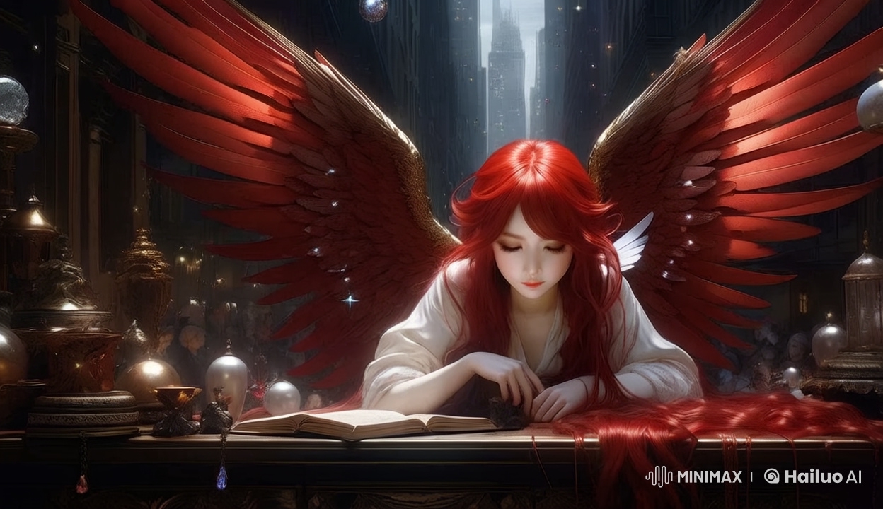 Angel Woman Showcases Ethereal Beauty in Magical Setting