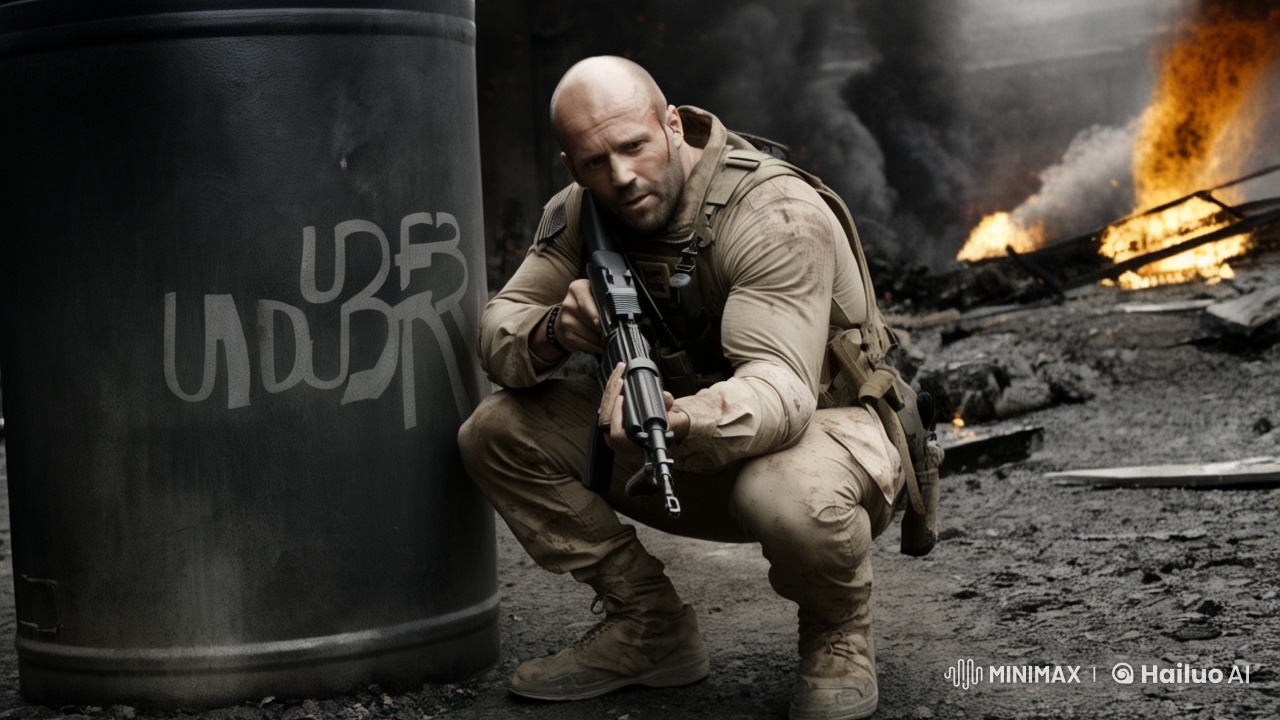 Veteran Soldier in Chaotic Underground Battlefield