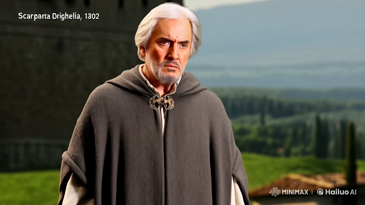 Dante Alighieri's Journey Through Tuscan Landscapes