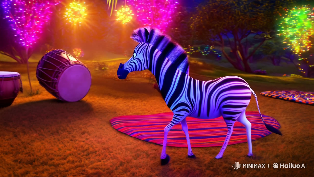 Disco-Lit Zebra Finale in Vibrant Pixar Animation