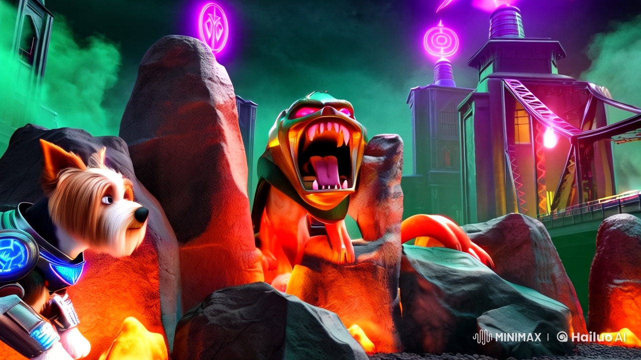 Yorkshire Terrier Loki Battles Torturo in Cybernetic Hell