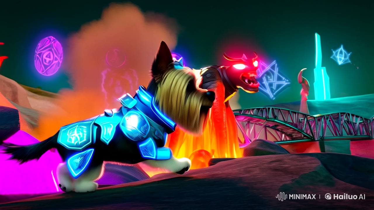 Yorkie Loki Battles Torturo in Cybernetic Hell