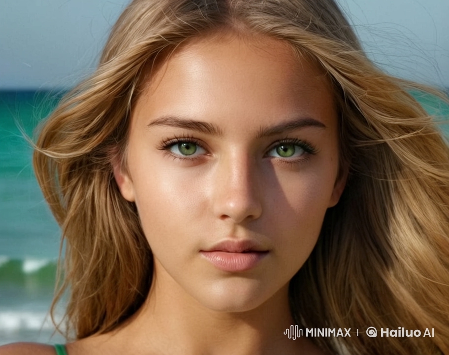 Realistic Animated Portrait of a Girl with Natural Movements