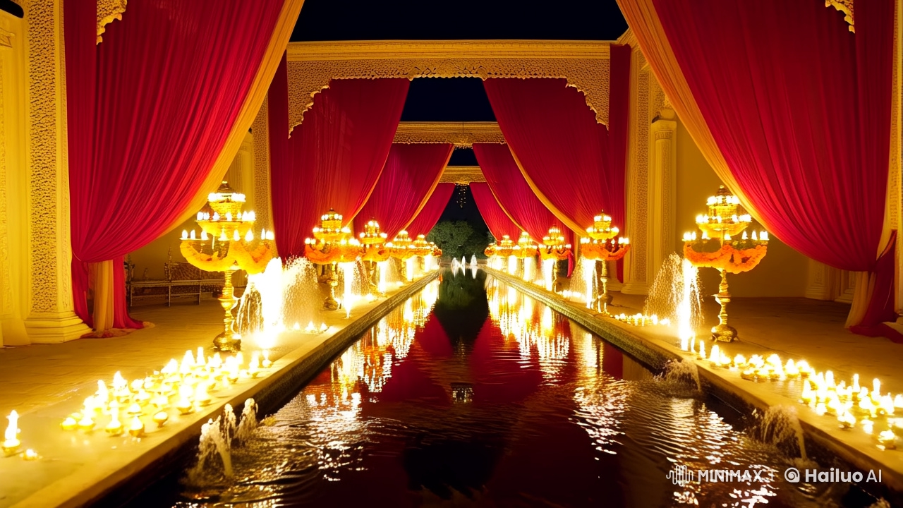 Indian Wedding Night: A Royal, Illuminated Grandeur