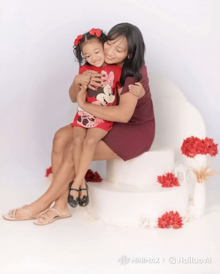 Intimate Bond: A Mother and Child's Serene Embrace