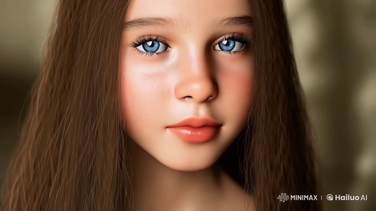 Captivating Close-up of a Girl's Intimate Portrait