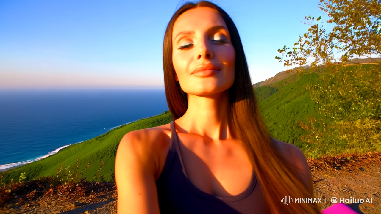 Ukrainian Woman Practicing Yoga in Natural Beauty