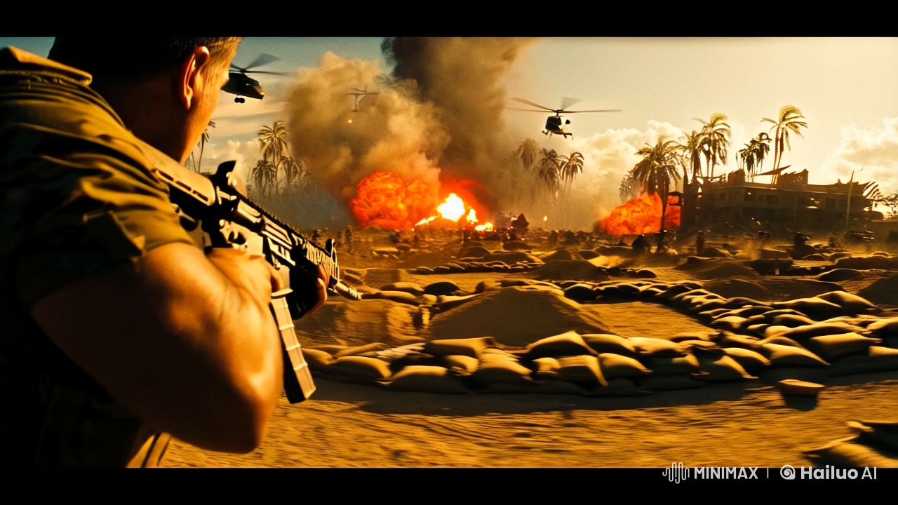 Immersive High-Intensity Military Battlefield Sequence