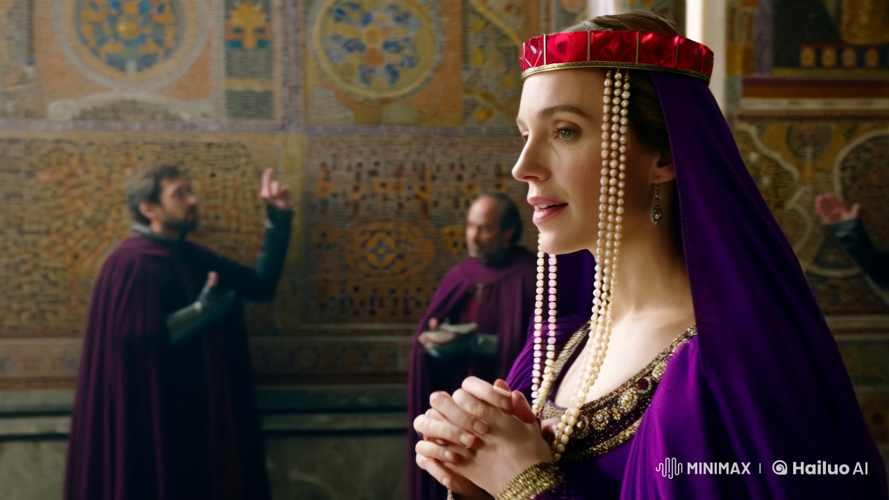 Empress Theodora Scene: Cinematic Beauty and Grandeur