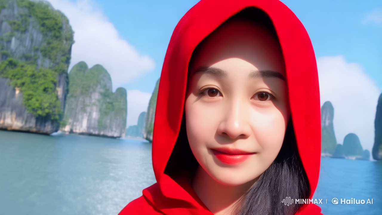 Woman Flies Gracefully Over Halong Bay in Cinematic Video