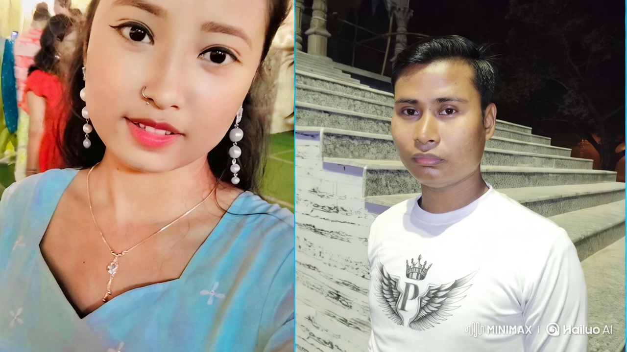 Dual Portrait: Woman Indoors, Man Outdoors with Elegance
