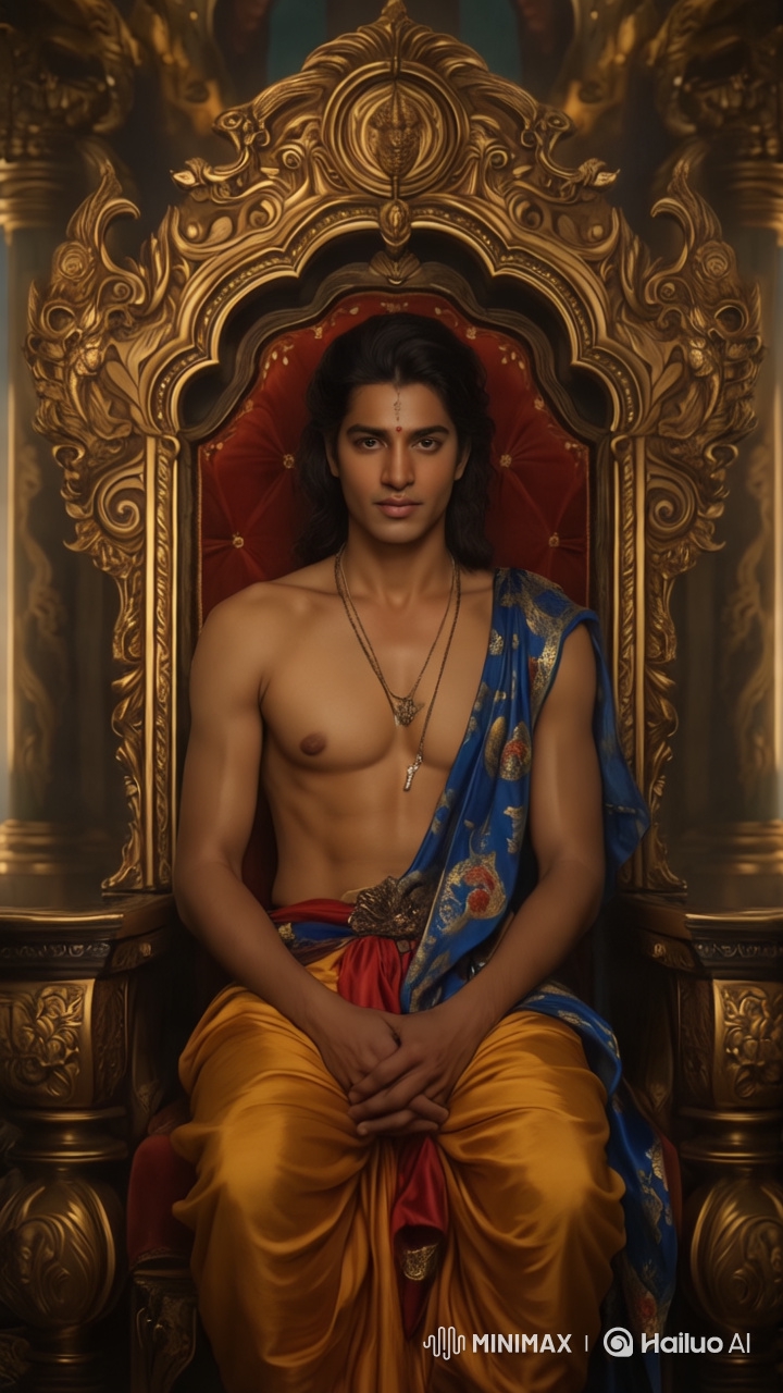Lord Rama Contemplates on Ayodhya's Throne