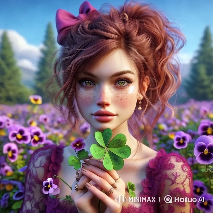 Woman in Lace Dress Amidst Purple Flowers