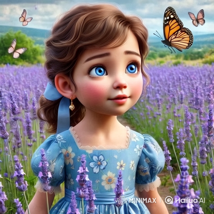 Girl in Lavender Field: Serene Beauty Amidst Nature