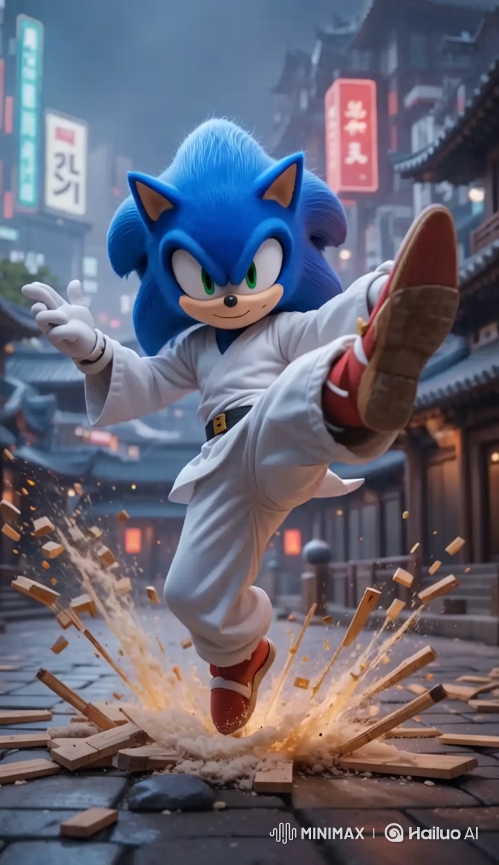 Sonic the Hedgehog Performs Taekwondo Poomsae