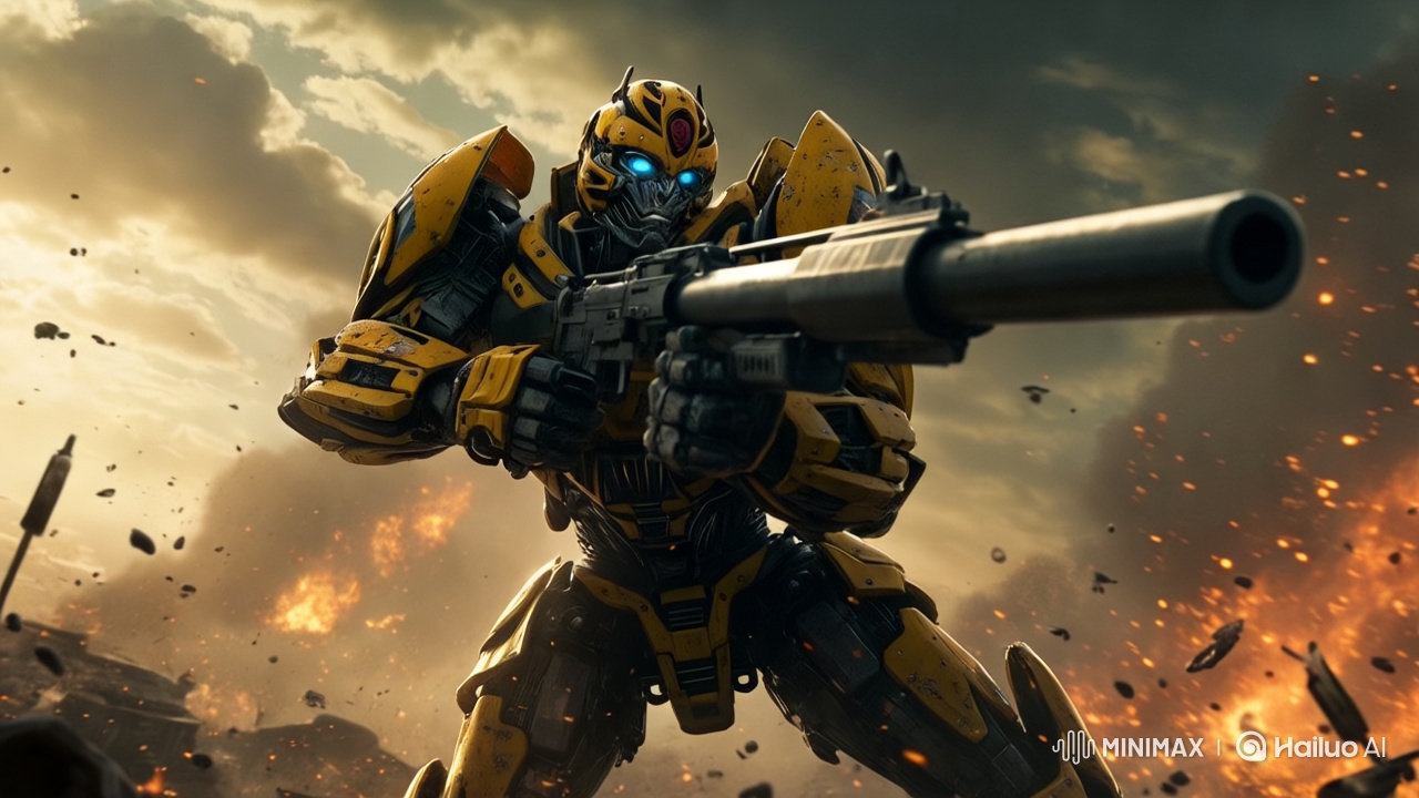 Bumblebee: Intense 6-Second Action Scene in 8K Ultra-HD