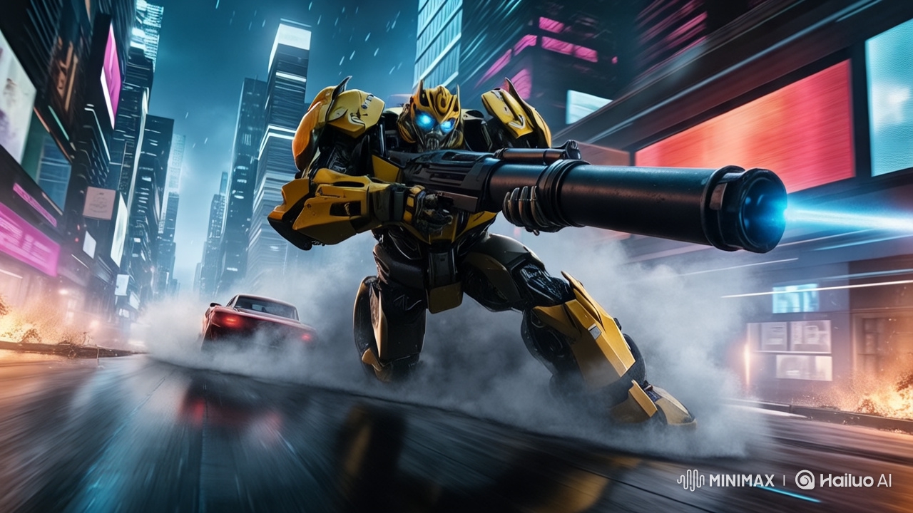 Bumblebee: Cyberpunk City Battle Prelude