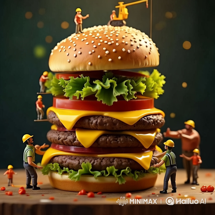 Animated 'Giant Cheeseburger Construction' Short Film