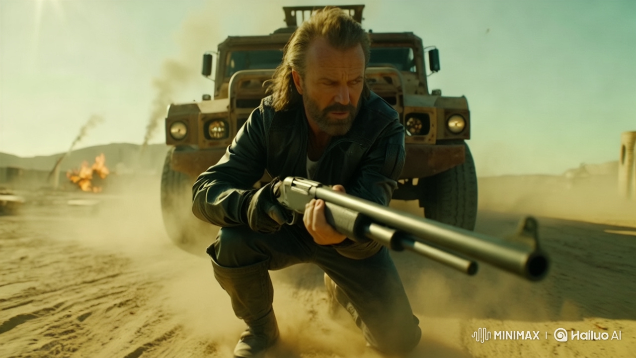 Max Rockatansky: Urgent Run to the War Rig in a Gritty Landscape