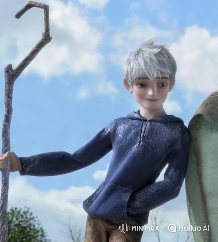 Ultra-Realistic Cinematic Portrait of a Young Man with Magical Ice Powers