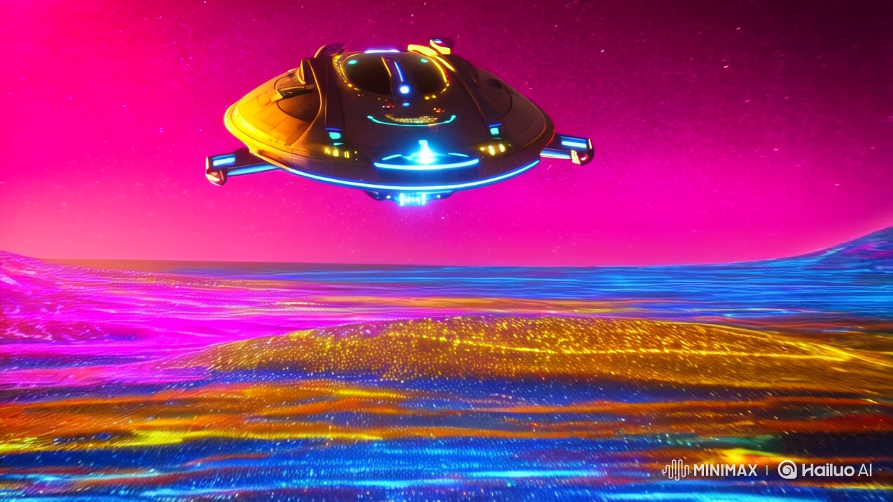 Alien Landing: Grand Descent and Futuristic Panorama