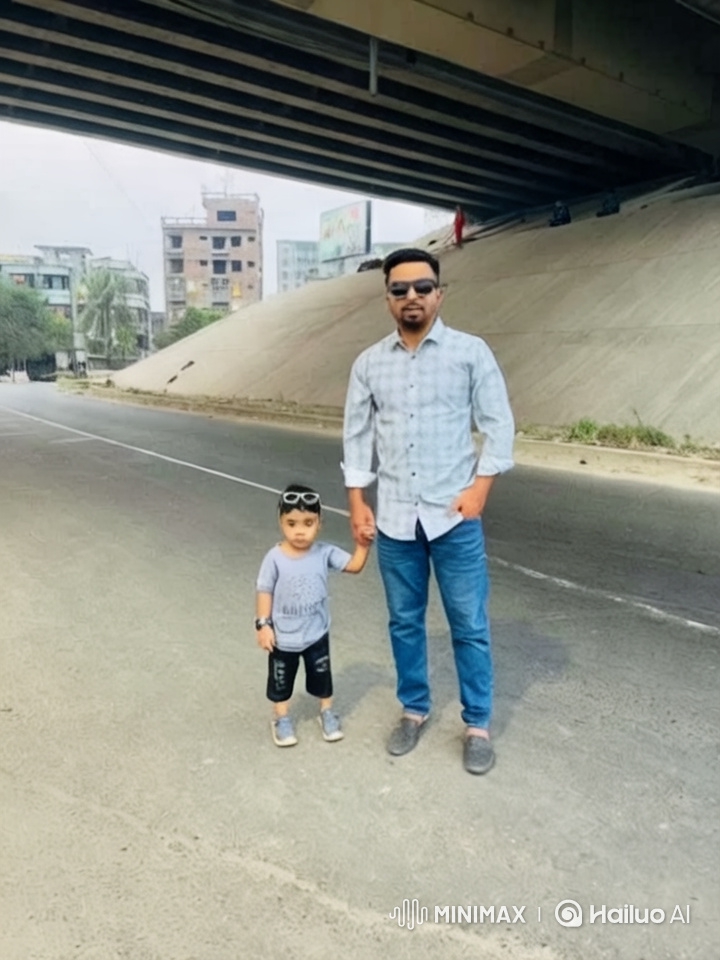 Father and Child Help Hungry Children in Park
