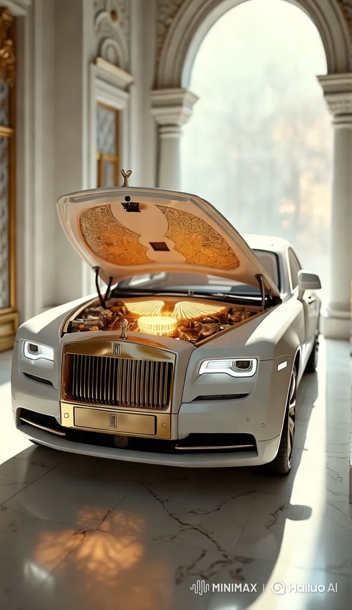 Luxurious Rolls-Royce Showcases Opulence in Grand Palace Setting