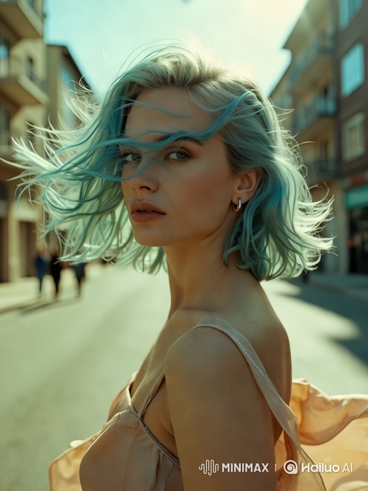 Elegant High-Fashion Photoshoot with Graceful Model