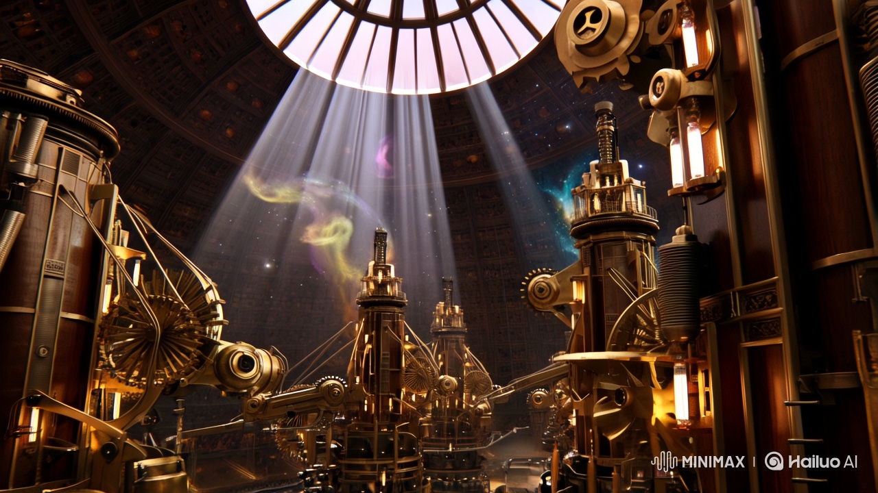 Ancient Clockpunk Observatory: Celestial Cartographer at Work