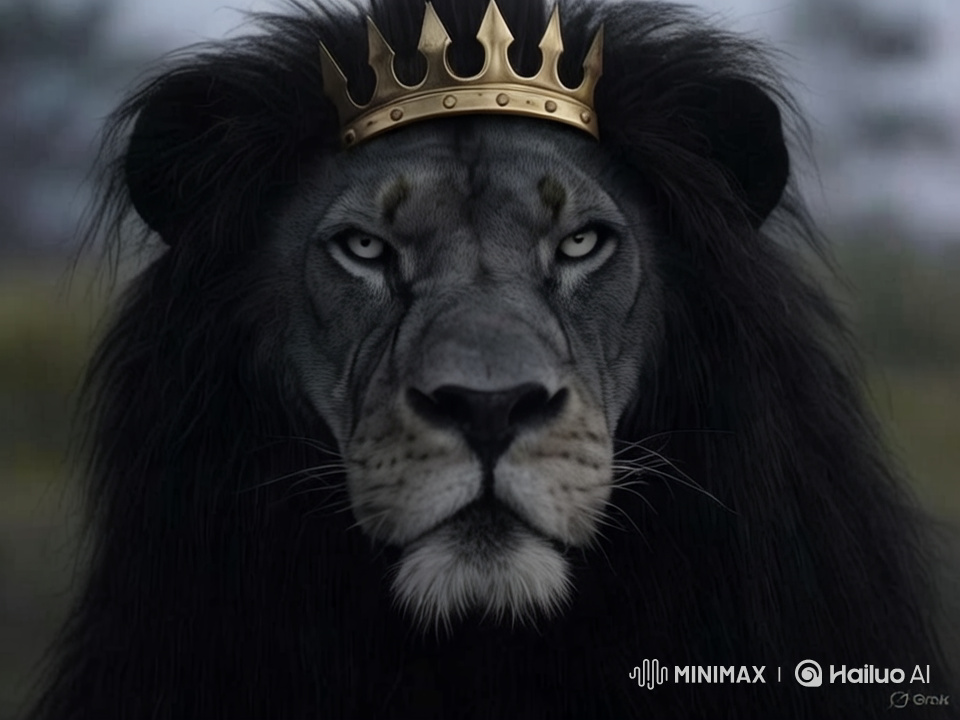 Majestic Lion Crowned: Cinematic 4K Close-Up