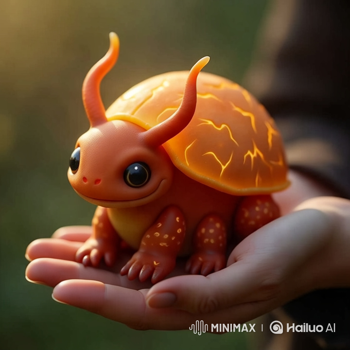 Magical Creature in Human Hand: Ultra-Detailed, Serene Video