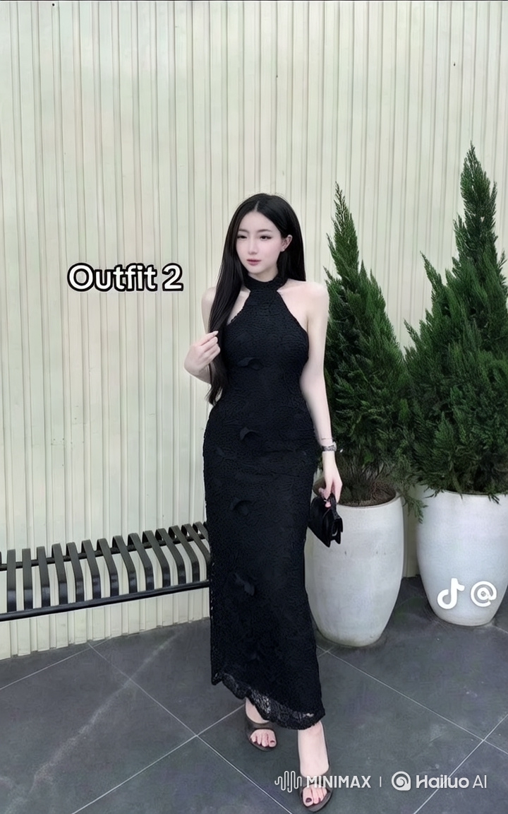Elegant Girl Showcases Dress with Graceful Spin