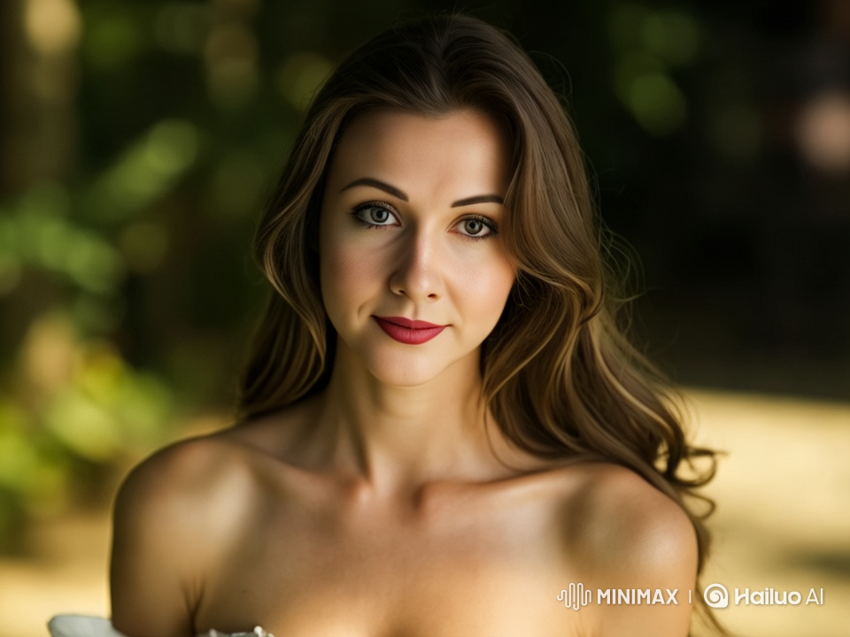 Elegant Woman in Gucci Dress: Serene 4k Luxury Scene
