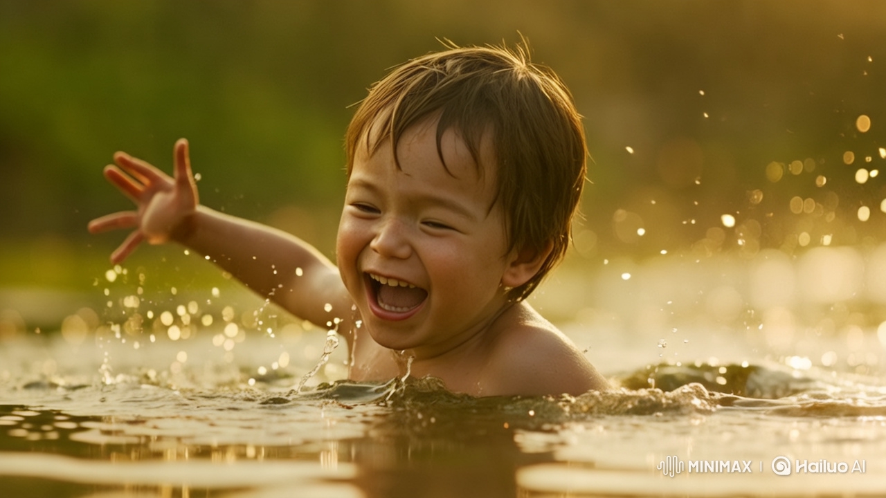Child's Play: Capturing Joy in Golden Hour Water Fun