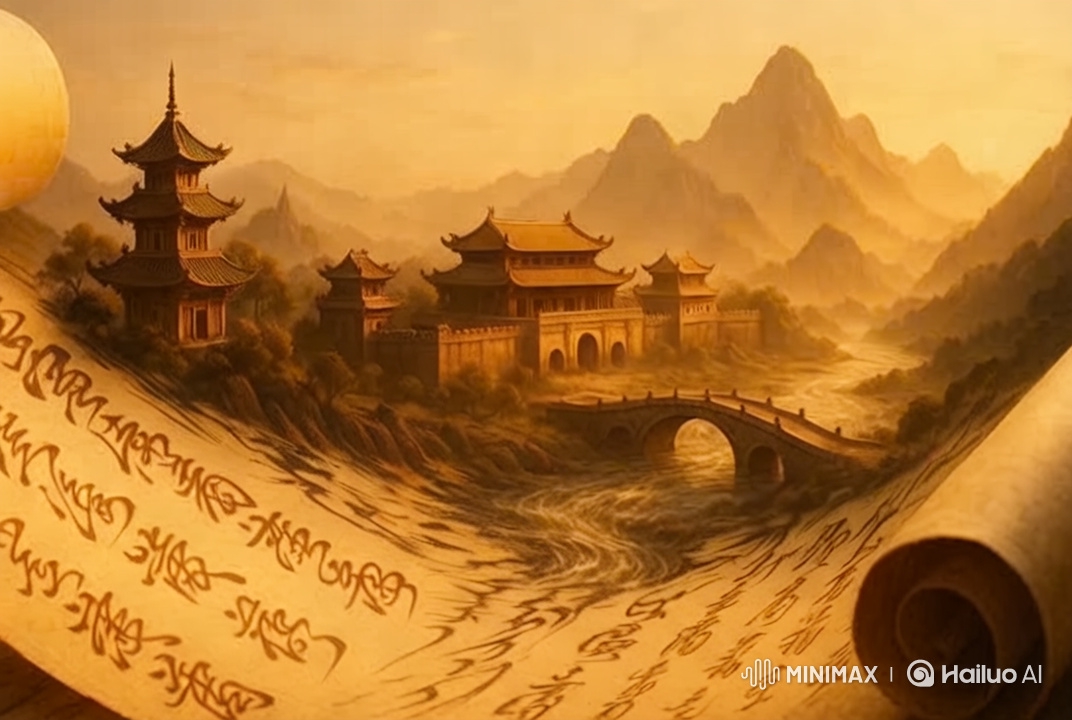 Ancient Chinese Scroll Unfolds into 3D Magical Landscape