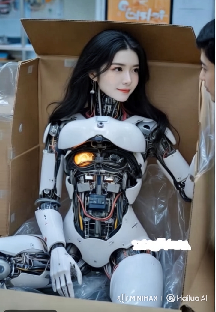 Robotic Idol: A Humanoid Encounter in Futuristic Warmth