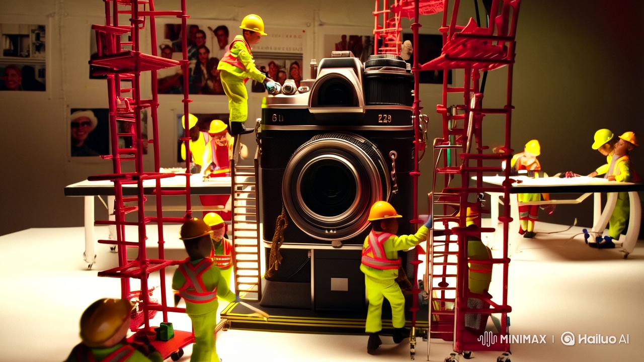 Colossal Camera Construction: Miniature Worksite Fantasy