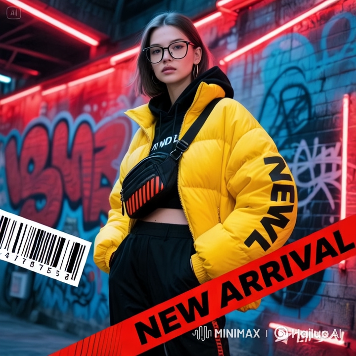 High-Fashion Editorial: Model Struts in Urban Setting